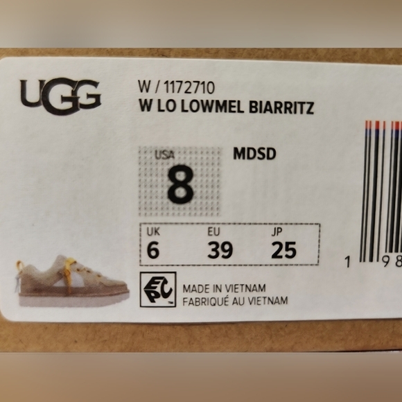 UGG Women's Lo Lowmel Biarritz Sneaker Sz 8 NIB - Picture 6 of 6